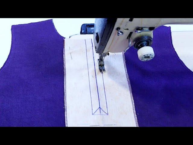 Sewing Techniques for Beginners: How to Make a Perfect Placket, the Easiest Way. DIY Style!