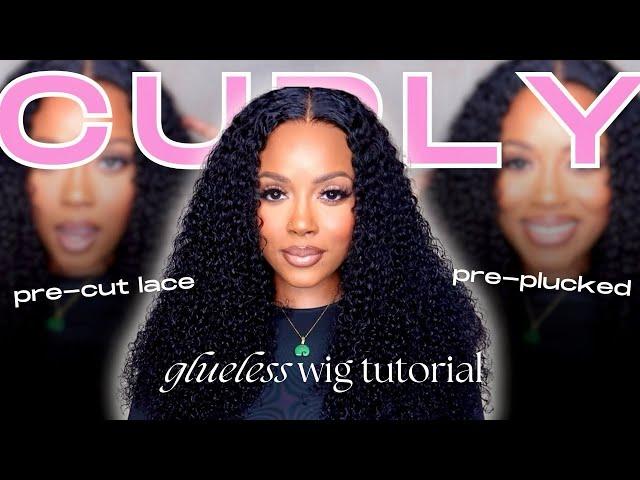 THE MOST REALISTIC CURLY WIG TUTORIAL | PRE-PLUCKED /CUT/ BLEACHED | CRYSTAL CHANEL | WEST KISS HAIR