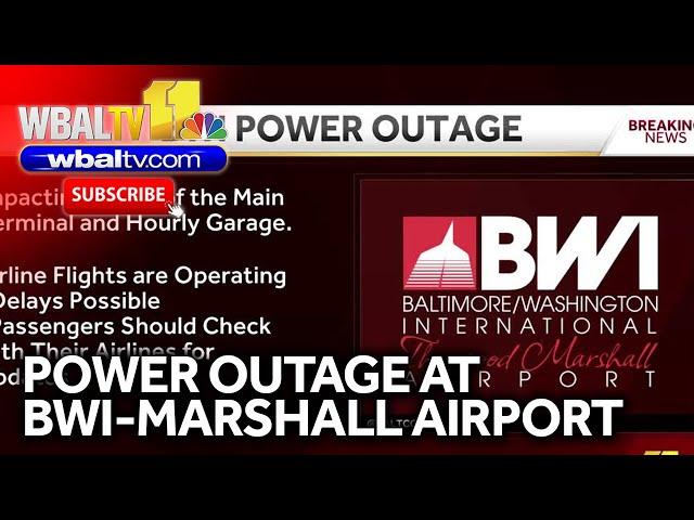 Power outage at BWI-Marshall causes flight delays, long lines