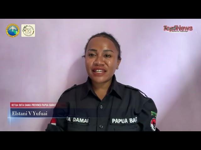 Ucapan HUT Pekabaran Injil oleh Ketua Duta Damai Papua Barat, Elstani V Yufuai