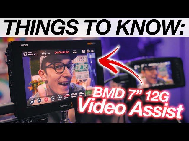 THINGS TO KNOW: BMD Video Assist (7" 12G-SDI)