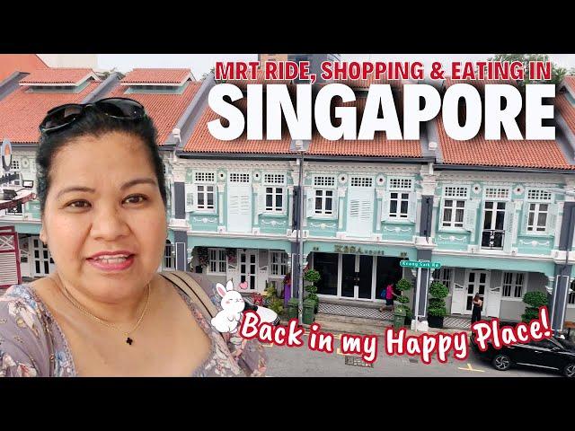 Cherry Vlogs Canada SINGAPORE TRIP: MRT Train Ride, RAFFLES CITY Shopping, SG Foods