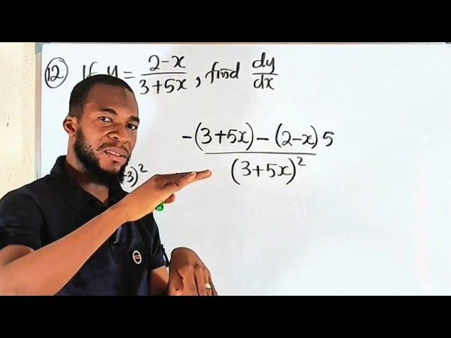 Question 12 | 2025 Further Mathematics examination | Quotient rule of Differentiation