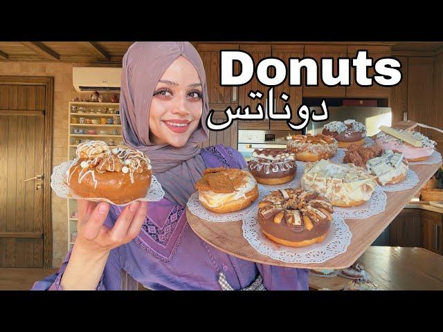 Homemade donuts recipe طريقة الدوناتس في المنزل #abirzkitchen