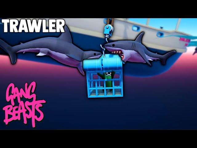 NEW MAP - TRAWLER Gang Beasts PS4 Funny Moments #34