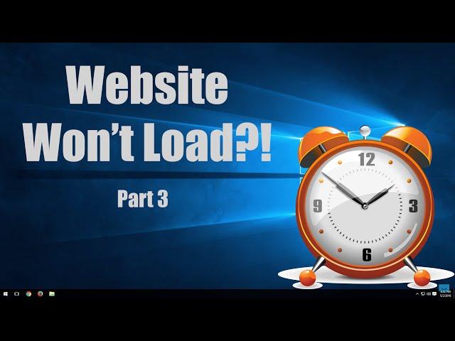Website won't load Part 3 - Website Maintenance