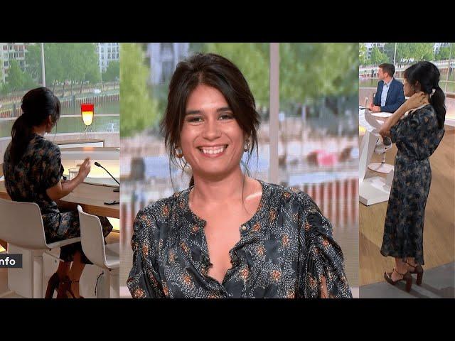 Émilie Tran Nguyen en robe dans Télématin sur France 2 le 26 Juin 2024