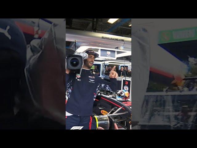 Cheeky Danny Ric Sneaks Into Mercedes  #Shorts