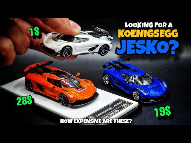 "HOW MUCH?!" - Koenigsegg Jesko 1:64 scaled diecast manufacturer comparison | Hot Wheels and more...