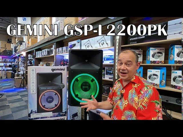  New Bluetooth Powered Speaker 2200 Watt Gemini GSP-L2200PK 15" ( Was the Altec Lansing LIGHTING)