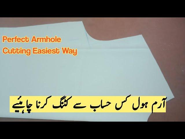 Perfect Armhole Cutting Easiest Way///How to cut gents kameez & Armhole Perfectly Different Sizes