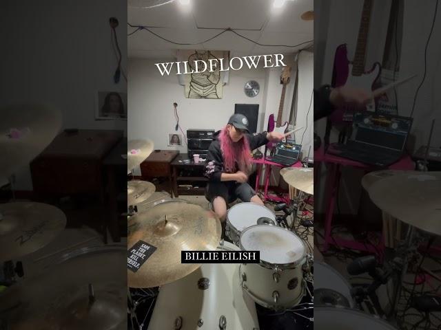 BILLIE EILISH - WILDFLOWER DRUM COVER @BillieEilish #drums #drumcover #billieeilish #drumvideo