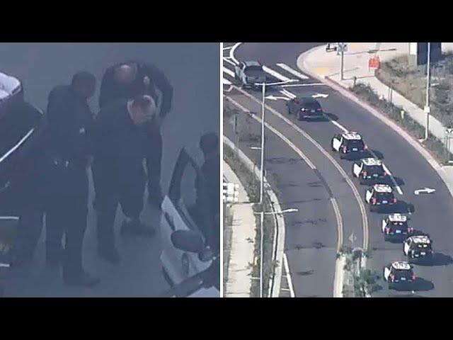 LAPD chase linked to nationwide manhunt of suspected rapist