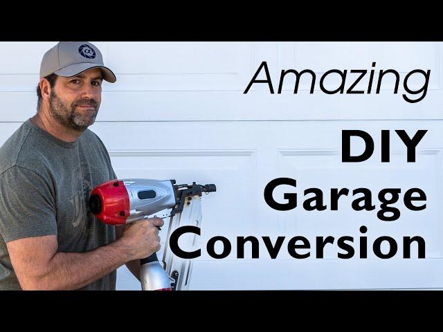 INCREDIBLE Garage Conversion! DIY Converting your Garage to the Ultimate Studio or Living Space.