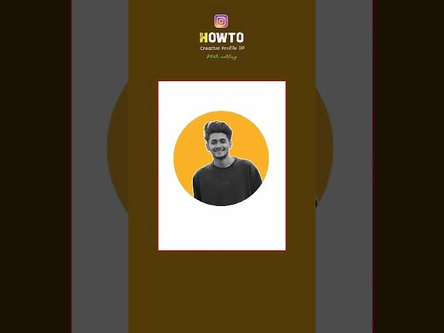 How To Make Creative Profile DPPhoto Editing || Picsart Tutorial #picsart #edit #youtubeshorts