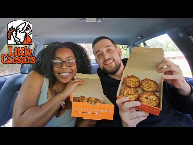 Trying Little Caesars' New Crazy Puffs: Couple Taste Test!