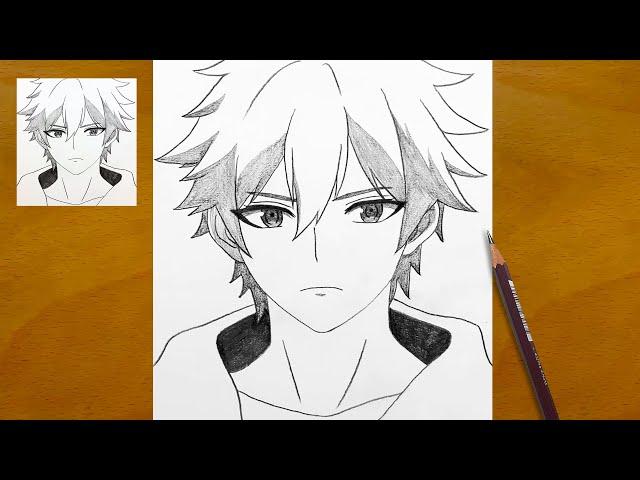 How to Draw an Anime Boy | Easy Step-by-Step Pencil Sketch Tutorial