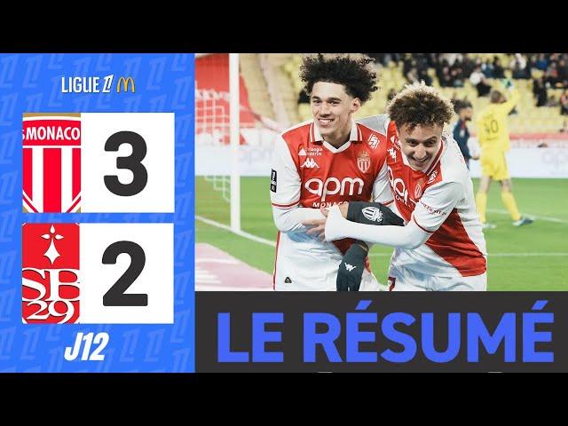 AS Monaco - Stade Brestois 29 | 3-2 | Le Résumé | Ligue 1 2024-25