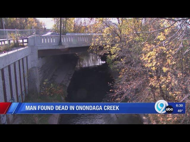 Man found dead in Onondaga Creek