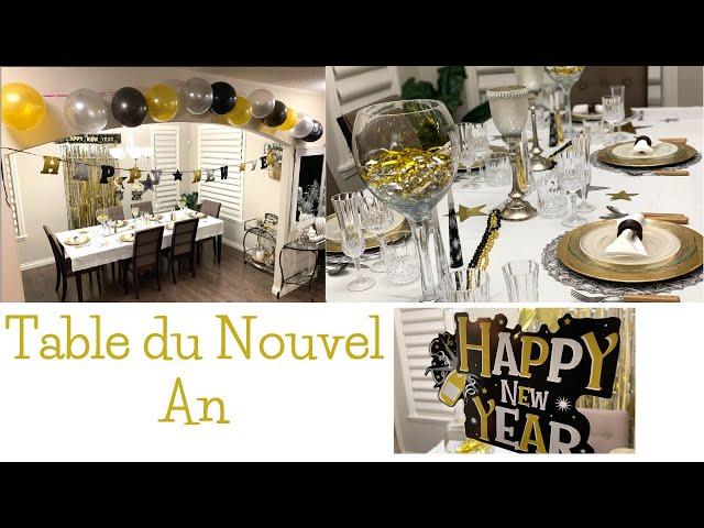 Table du nouvel an/fêtes de fin d'année/ deco salle à manger reveillon