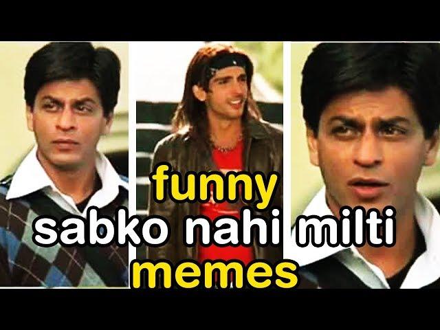 Funny Main Hoon Na Memes on Shahrukh Dialogue