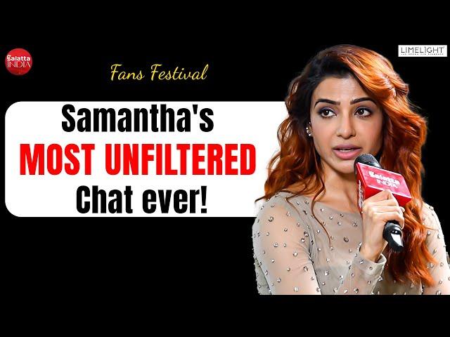 Samantha's heartfelt chat on career choices, myositis, inner strength & personal life| Fans Festival