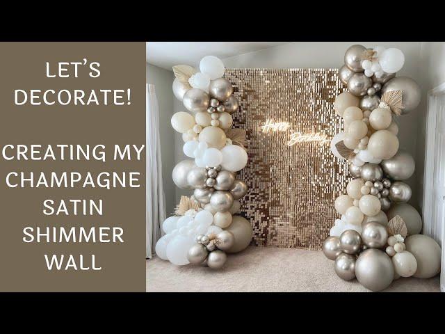 Creating My New Champagne Gold Satin Shimmer Wall