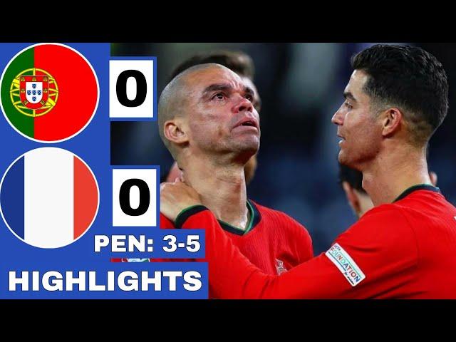 ️Portugal vs France 0-0 (PEN: 3-5) Extended HIGHLIGHTS | EURO 2024 Quarter-Final!