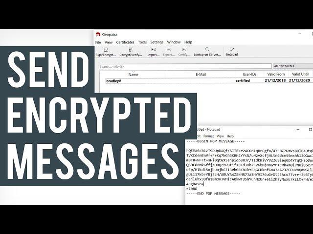 How To Use PGP Encryption | gpg4win Kleopatra Tutorial