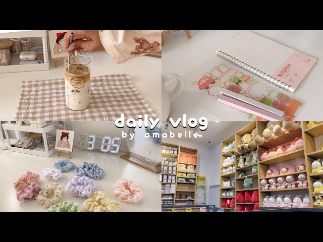daily vlog  ⋆｡˚ mall trip, skincare haul, cute unboxings, divoom dito, grocery shopping 