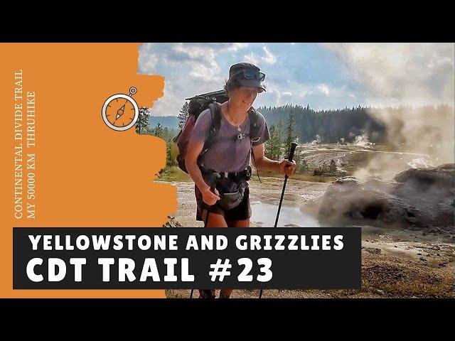 Yellowstone National park and geysers - hiking in grizzly bear country