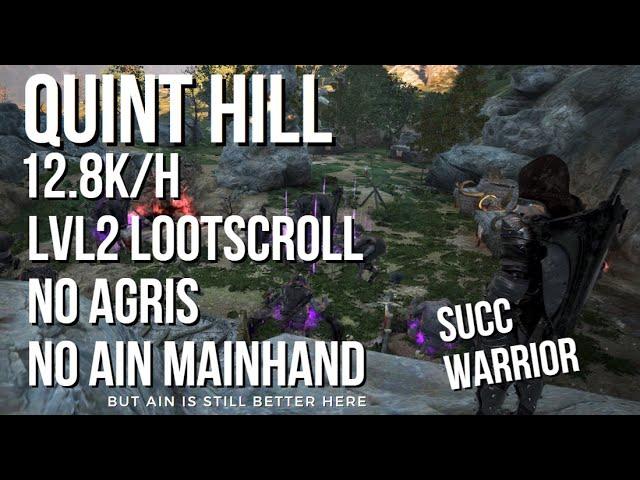 Quint Hill, Succession Warrior, 12.8k/h lvl2 ls, no agris, no ain mainhand