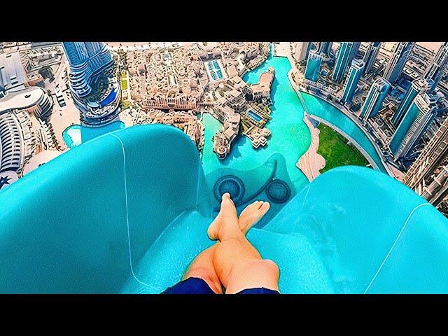 THE HIGHEST WATER SLIDES IN THE WORLD - Insane Water Slides 