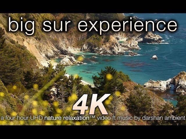 Big Sur 4K Experience (w Music) 4HR Nature Relaxation™ Video 4K UHD ft Darshan Ambient