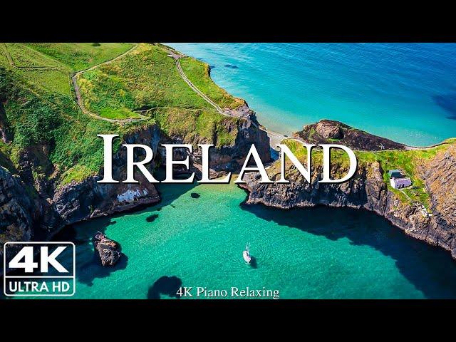 Ireland 4k - Relaxing Music With Beautiful Natural Landscape - Amazing Nature