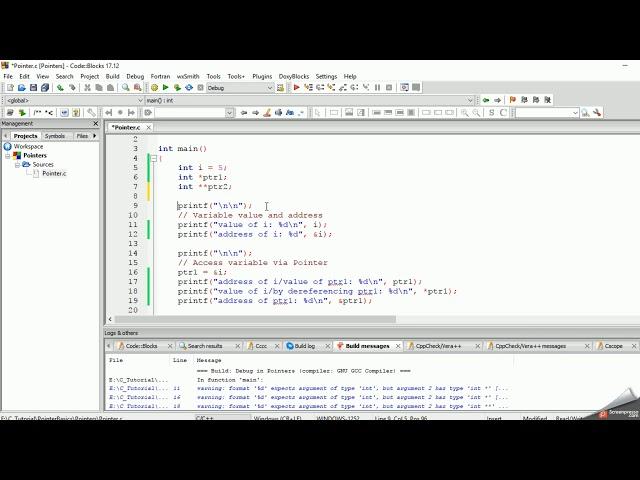 Pointer size in C | Pointers in C programming with examples