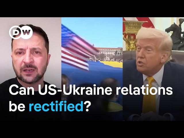 Volodymyr Zelenskyy is seeking to repair ties with the Trump administration | DW News