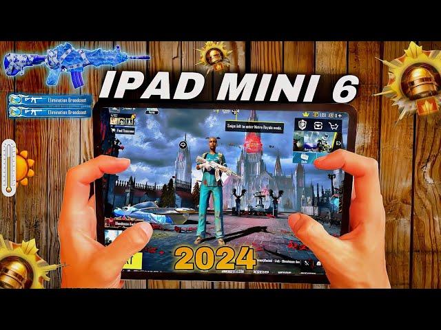 IPAD MINI 6 PUBG Test 2024 // Conqueror Lobby // HDR + EXTREME GRAPHICS !!