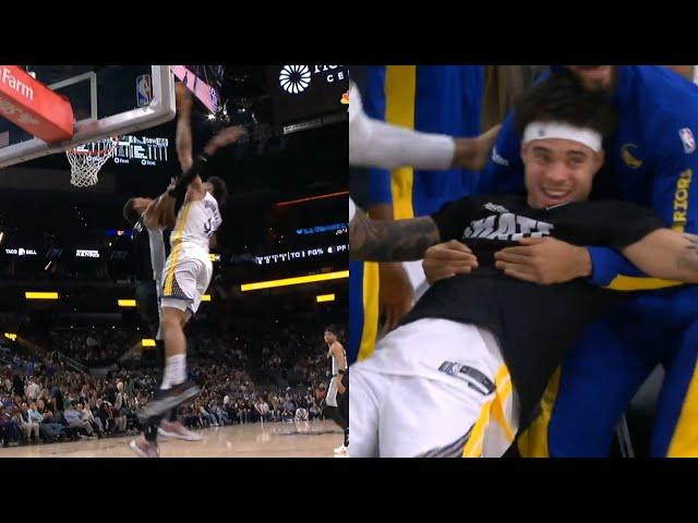 Trayce Jackson Davis insane poster dunk on Victor Wembanyama had Warriors passing out