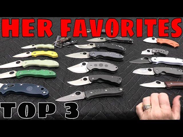 The Very BEST Spyderco Knives (according to her)