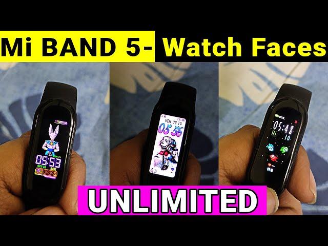 Mi Band 5 Unlimited Custom Watch Faces | Mi Band 5 Animated Watch Faces | Mi Band 5 Watch Faces