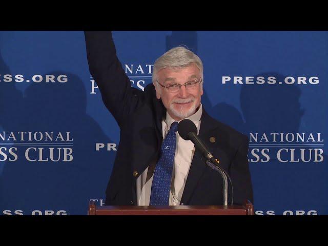 United Mine Workers of America President Cecil Roberts speaks at the National Press Club