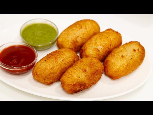 Bread Rolls Recipe - Crispy Monsoon Snack Roll - CookingShooking