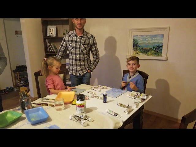 Group Paining lesson with Lou Ann Bagnall