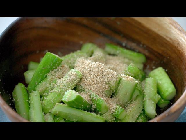 Make this cucumber salad for every day! It's so easy and delicious that I make it almost every day.