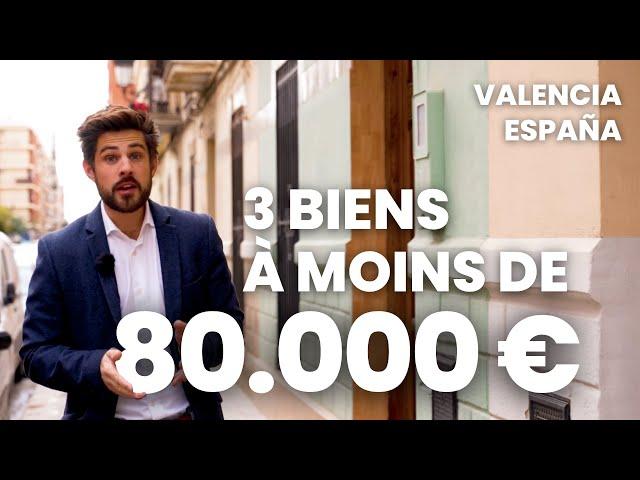 3 APPARTEMENTS À MOINS de 80 000€ À VENDRE À VALENCE  | J'achète en Espagne