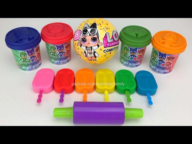 Play Dough Ice Cream with Animal Molds | LOL Surprise Confetti Pop