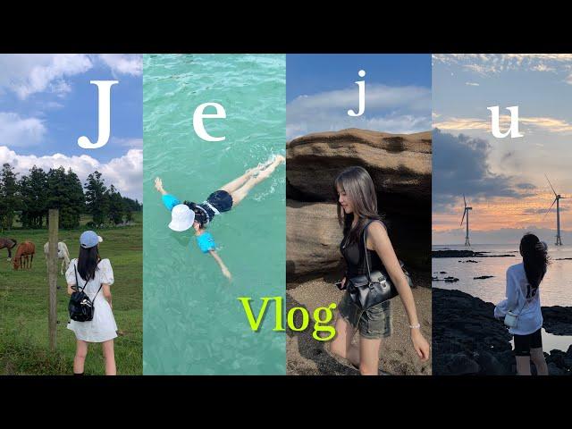 [Jeju vlog] 인생 스팟들로 꽉 채운 2박3일 제주 여행| 제주서쪽감성숙소 | 판포포구수영 | 금오름 & 반딧불이 | 용머리해안 | 소품샵쇼핑 | 바리메오름 | 싱싱잇