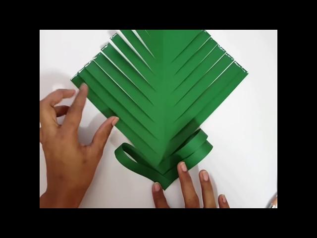 Christmas Tree making DIY // Paper craft