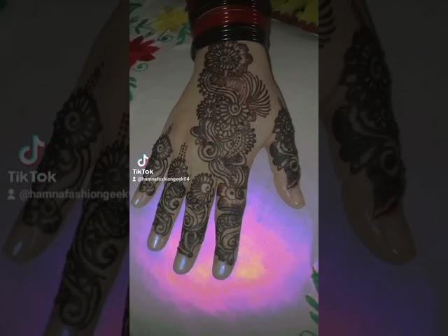 2Latest Indian Back Hand  Flower Jewelery Mehndi Design Easy And Simple Mehndi by Hamna Fashion Geek